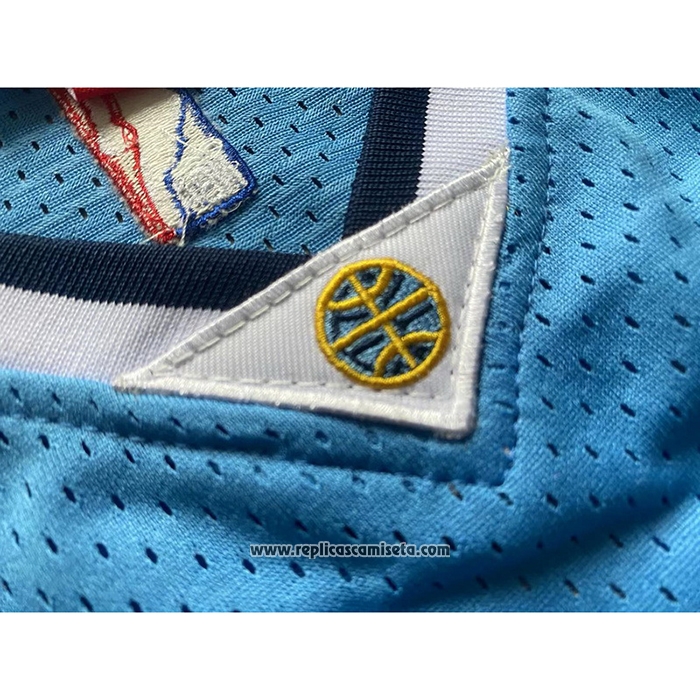 Camiseta Denver Nuggets Nikola Jokic #15 Mitchell & Ness 2016-17 Azul